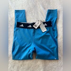 Adidas Blue Techfit 7/8 Tights